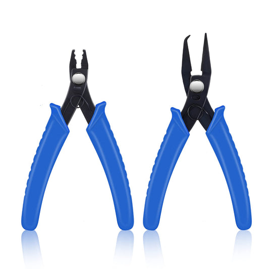 ASTER 2Pcs Jewelry Pliers Tools Set Craft Pliers with Needle Nose Pliers,Round Nose Pliers for Jewelry Making, Wire Wrapping, Crafts, Jewelry Making Supplies