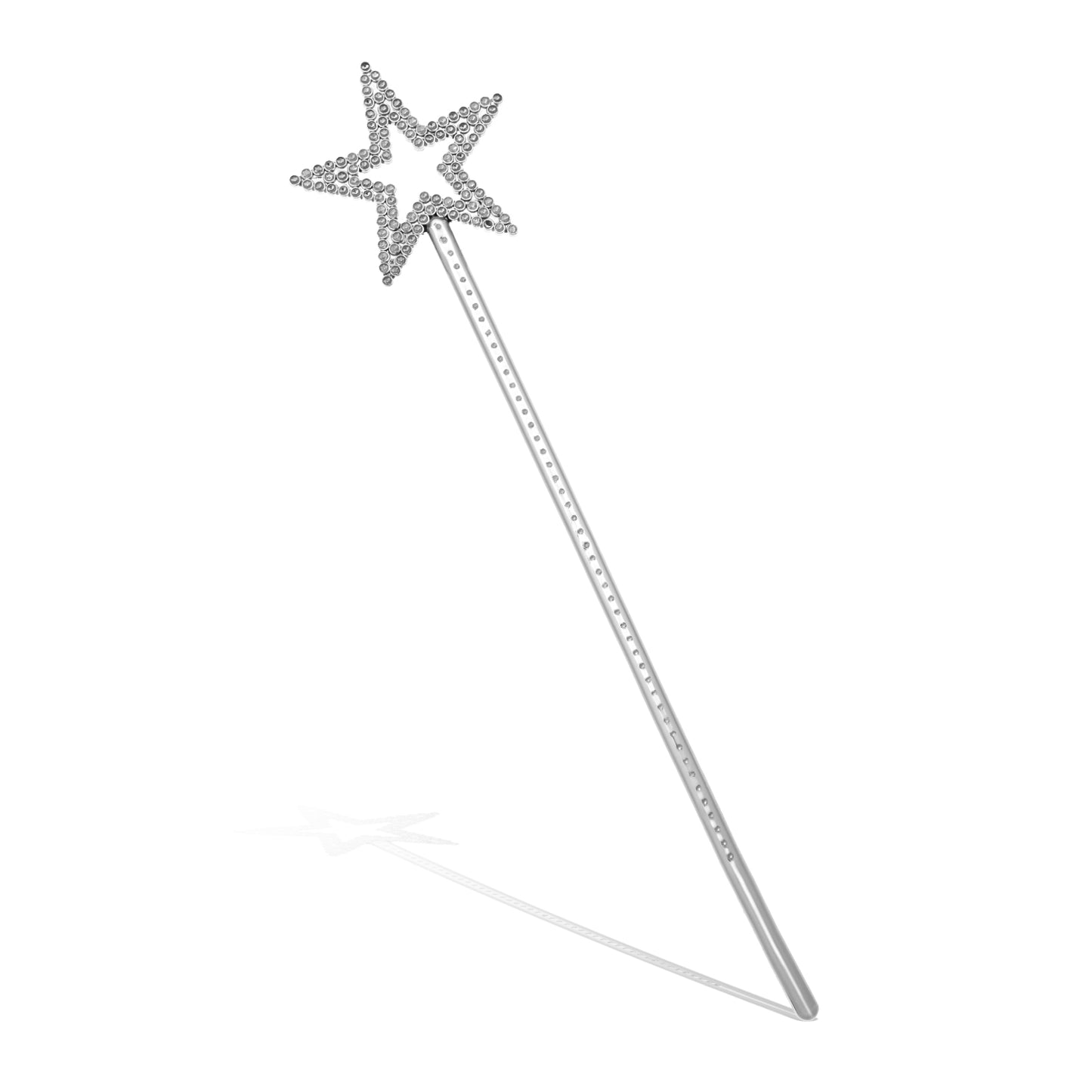 ZEYIYER Fairy Wand, 13 Inches Princess Magic Wand, Fairy Godmother Wand, Star Wands, Silver Stars Stick for Cosplay, Angel Star Magic Wand, Fairy Princess Star Wand