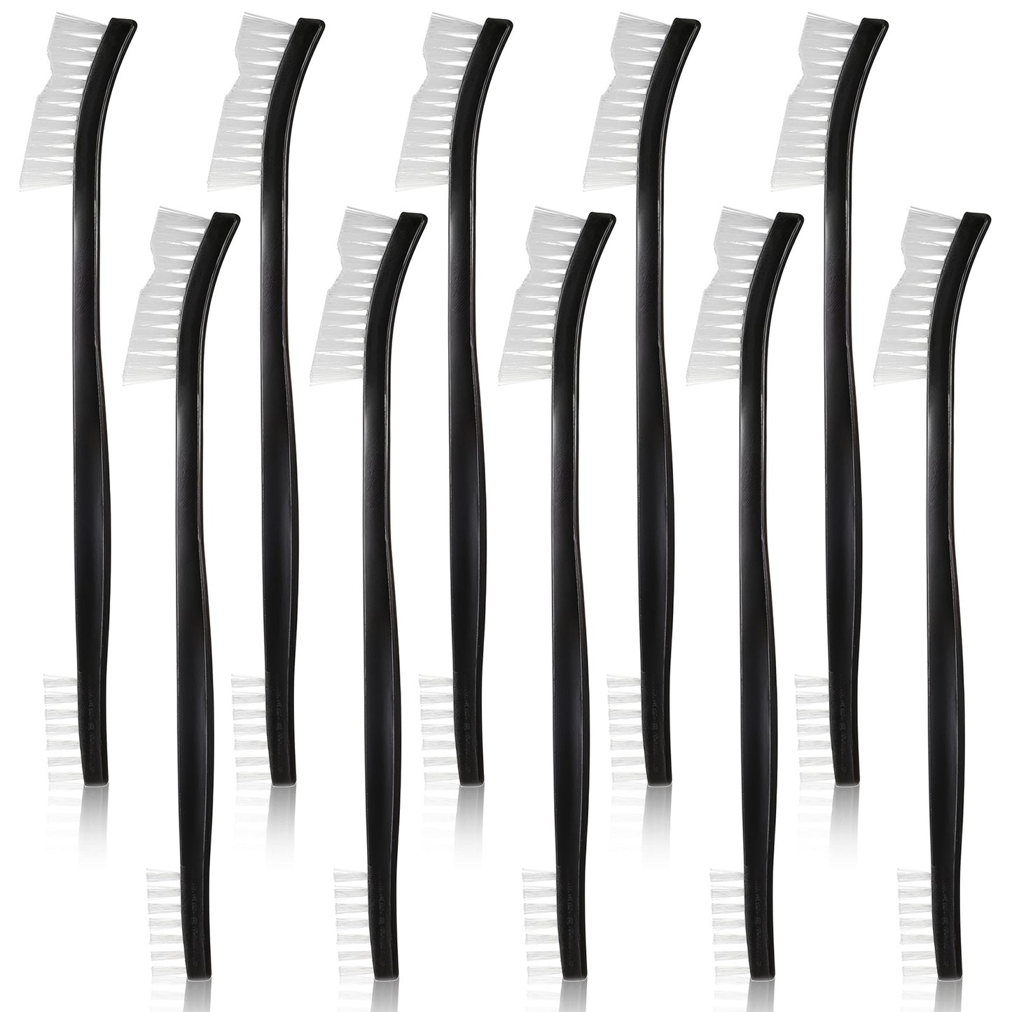10 Pcs Double Ended Small Cleaning Brush, Nylon Detail Jewelry Cleaning Brush, Brushes to Clean Jewelry Small Brushes for Cleanings Mini Crevice, Tight Spaces, Car Detailing