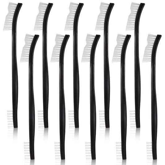 10 Pcs Double Ended Small Cleaning Brush, Nylon Detail Jewelry Cleaning Brush, Brushes to Clean Jewelry Small Brushes for Cleanings Mini Crevice, Tight Spaces, Car Detailing
