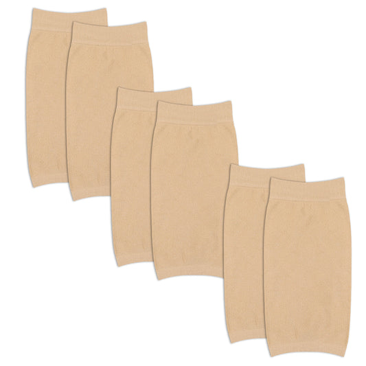 Aysatogc 3 Pairs Tattoo Cover up Sleeve, 8.07x4.05 Inch Tattoo Cover Up Compression Sleeves Forearm Concealer Support for Women Men (Skin Color)