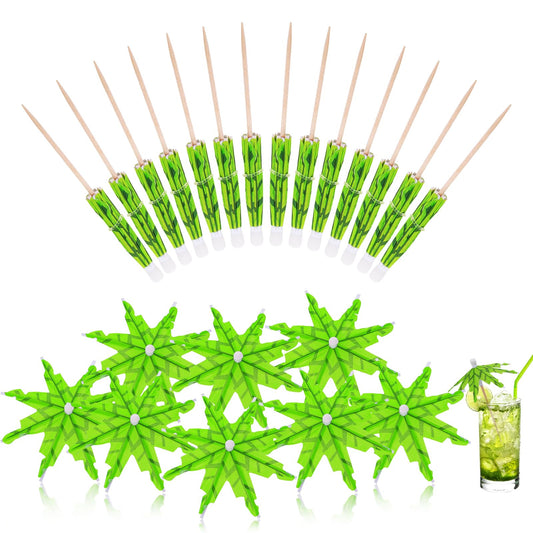 ASTER 50 pcs Coconut Tree Cocktail Decorations