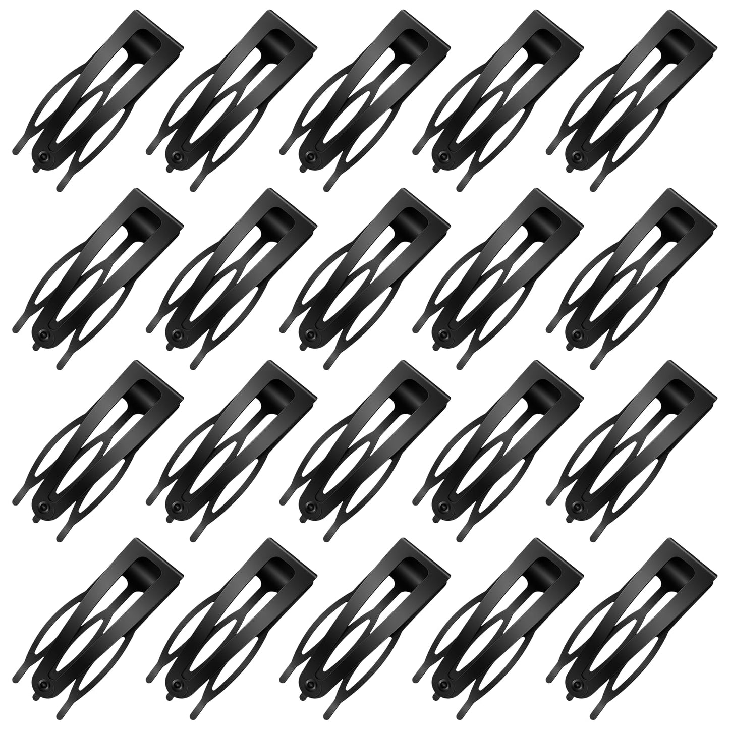 20 PCS Double Grip Hair Clips, 3 Prong Fine Hair Clips for Women Girls