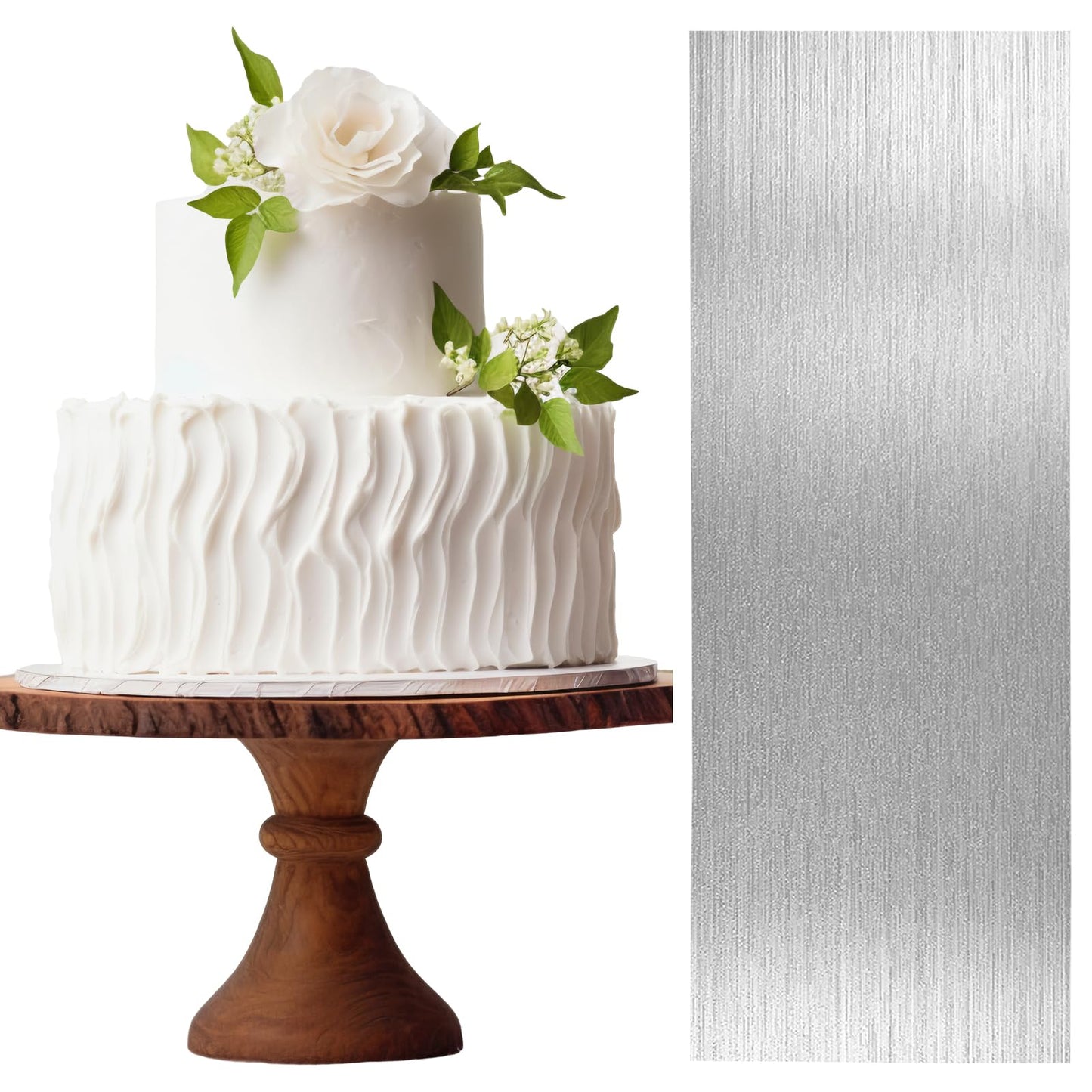 Aster Metal Cake Scraper, 8.6 Inch Stainless Steel Scraper for Cake Smoother Leveler, Cake Scraper Buttercream Smoother for Home Kitchen Mousse Butter Cream Cake Decor