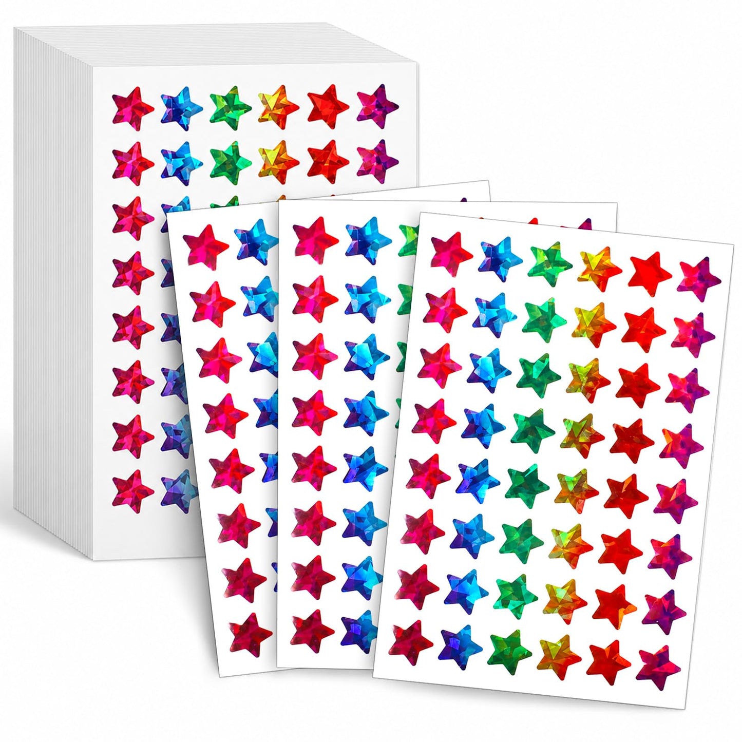 2400 PCS Foil Star Stickers, Small Star Stickers for Kids Reward