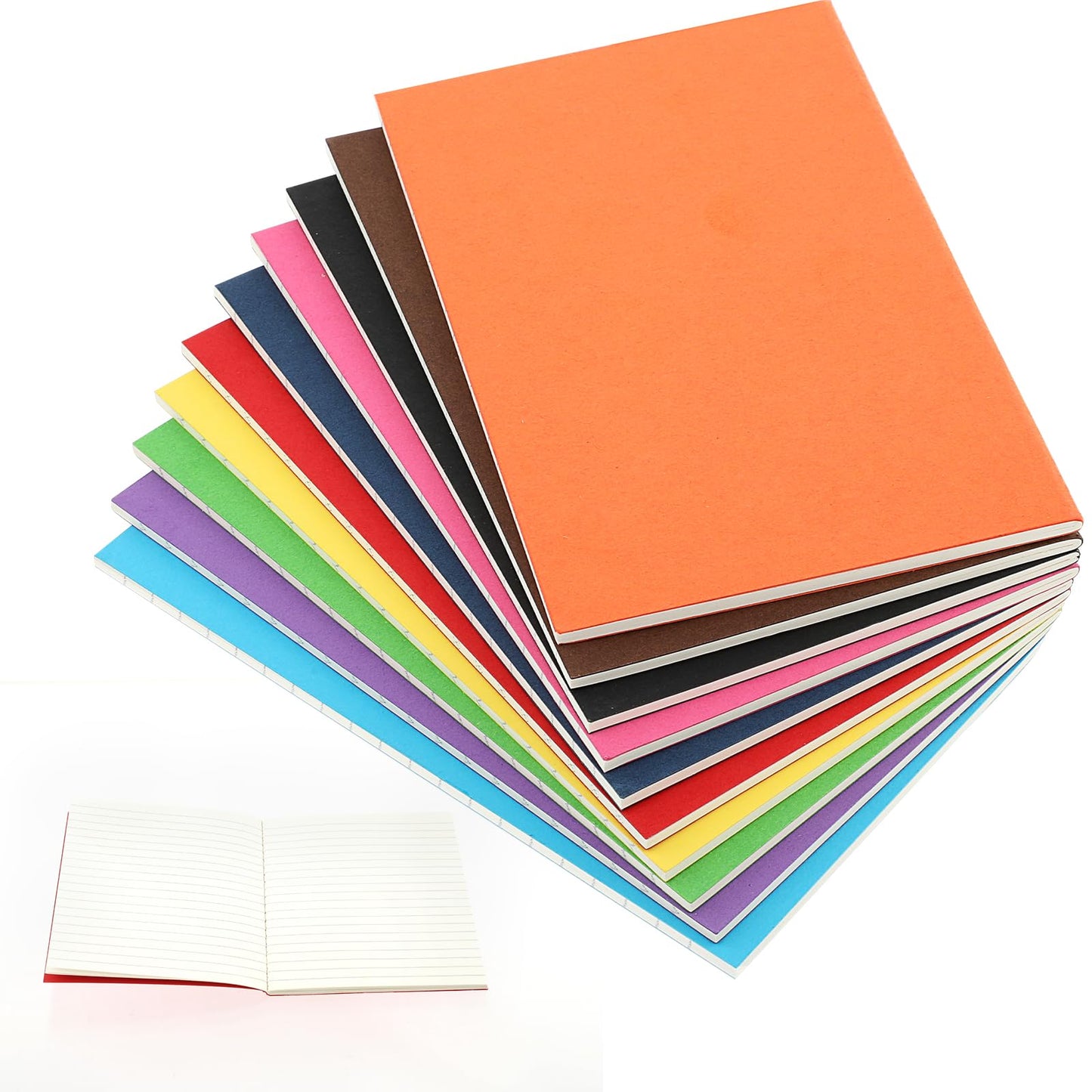 10 Pcs A6 Notebooks A6 Notepads Colorful Cover Notebooks Mini Notebook Small Note Pad Pocket Notebook Little A6 Notebook Multipack for Diary Office School