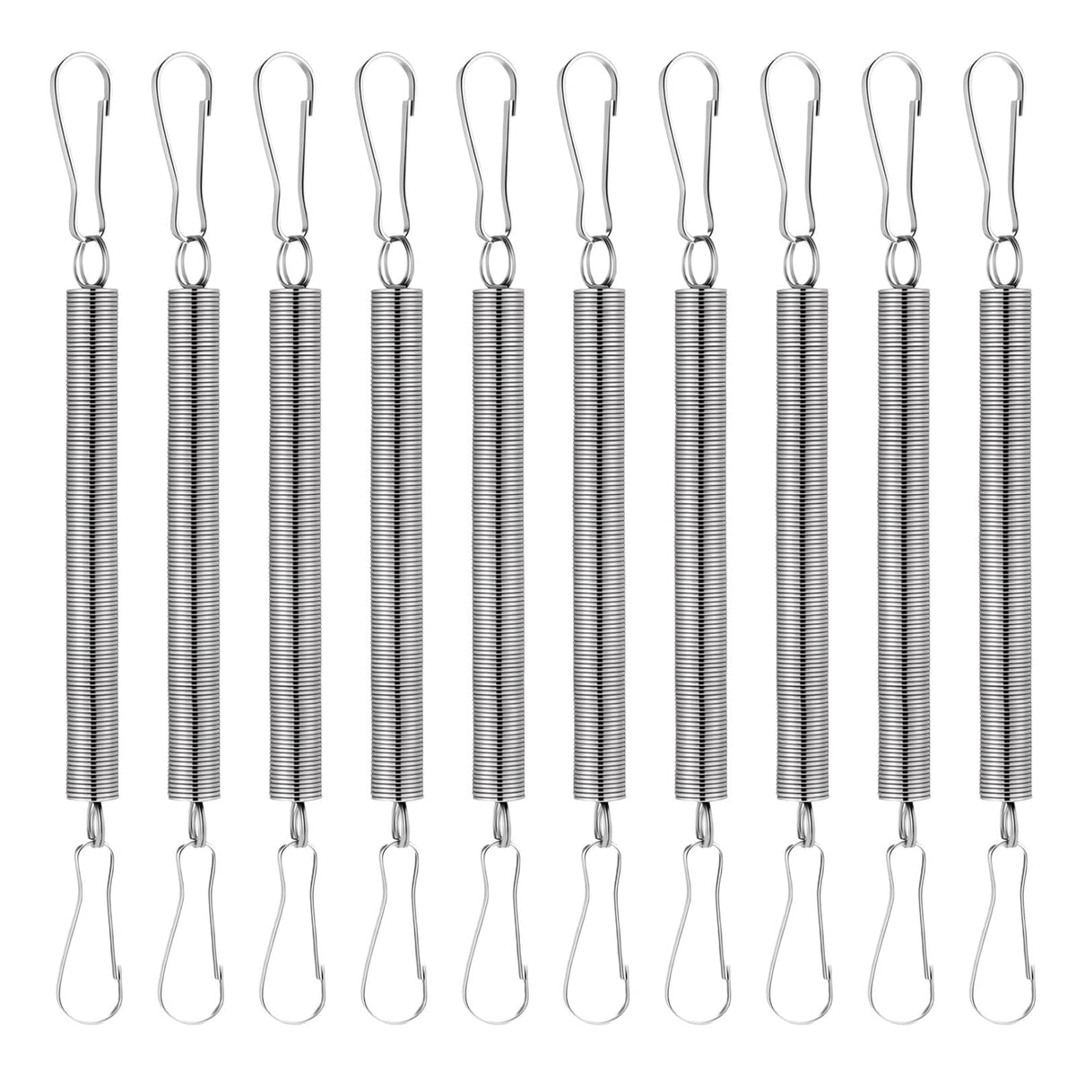 Yuomeaz 10Pcs Spring with 2 Clips Spring Clips for Rabbit Water Bottles