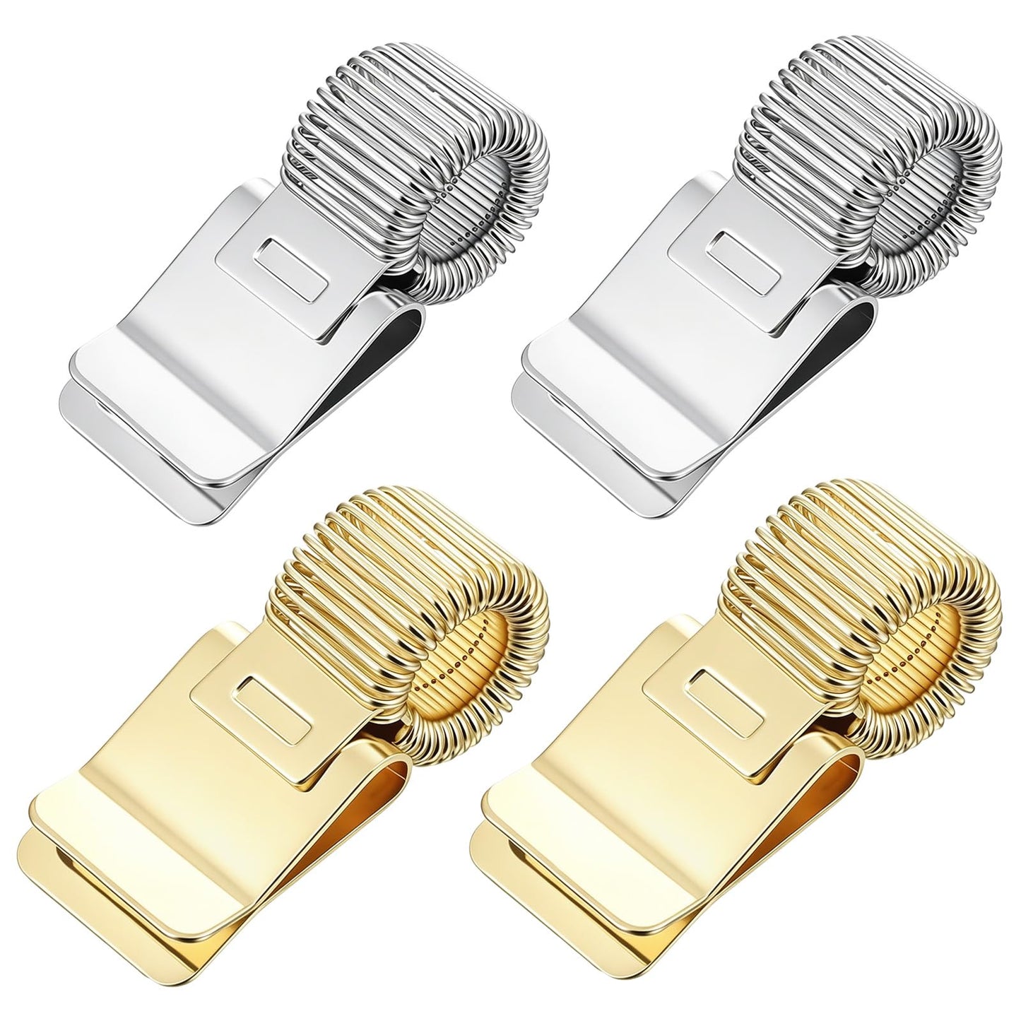 Auteonsa 4 PCS Pen Holder Clip, Metal Pen Holder for Clipboard
