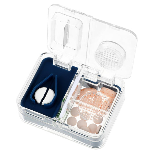 Aster 3-in-1 Small Pill Tablet Cutter, Portable Pill Splitter for Small and Large Pills for Cutting & Storage & Grind, Portable Travel Medicine Cutter for Vitamins, Tablets, Purse, Pocket