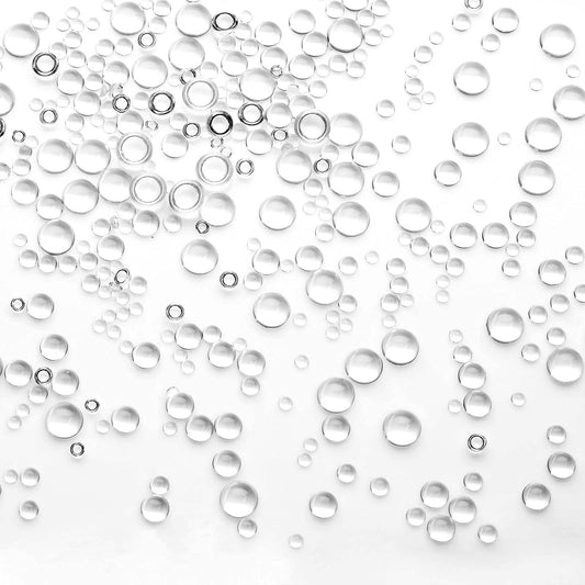 ASTER 700 Pieces Clear Water Beads Dewdrop Droplets Embellishments Round Dewdrop Resin Beads for DIY Scrapbooking Crafts Card Making Decor Accessories