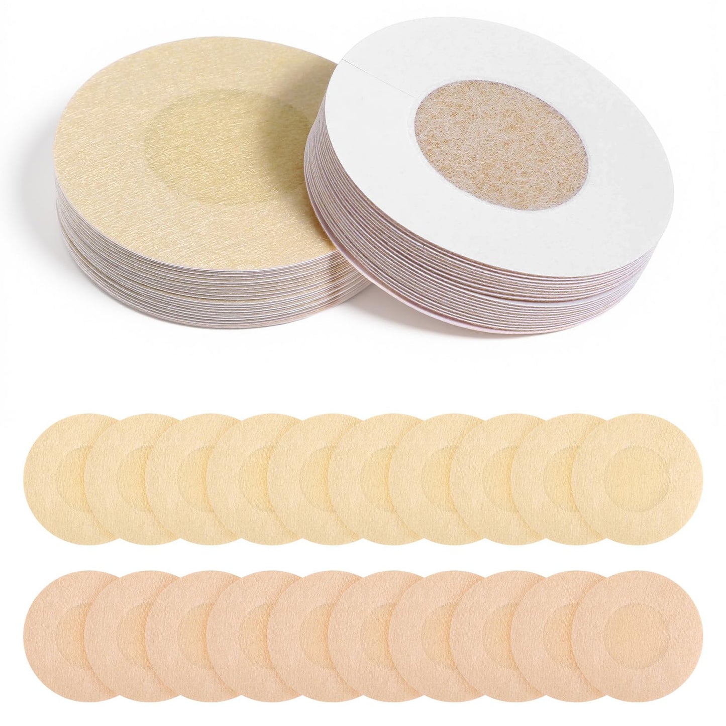 CIATBYYJ Pack of 40 Round Nipple Pads, Invisible Nipple Cover, Disposable Nipple Pads, Nipple Cover, Nipple Patches Self-Adhesive, Nipple Covers Breast Stickers for Women