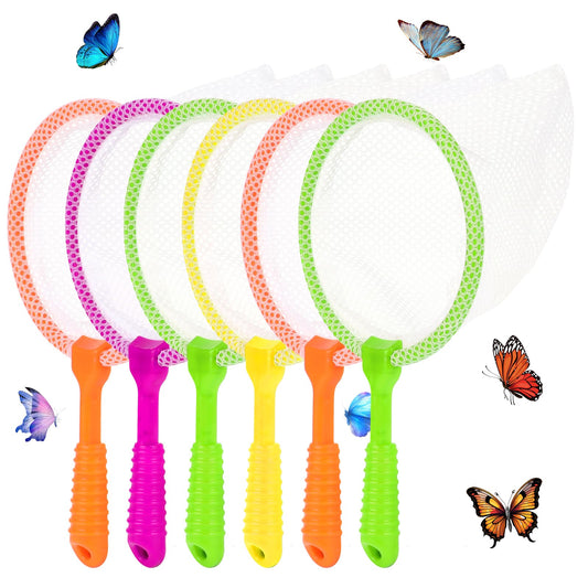 Aster 6Pcs Bug Catcher Nets for Kids, Insect Collecting Net Butterfly Catcher Bath Toy Net Early Learning Tool for Boys Girls Spring Outing Specimen Observation