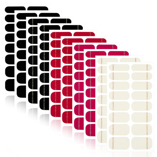 10 Sheets Nail Wraps Nail Polish Strips Nail Stickers Nail Polish Stickers Self Adhesive Nail Polish Decals Nail Art Full Nail Wrap Stickers for Women Girls Manicure Tips Decorations