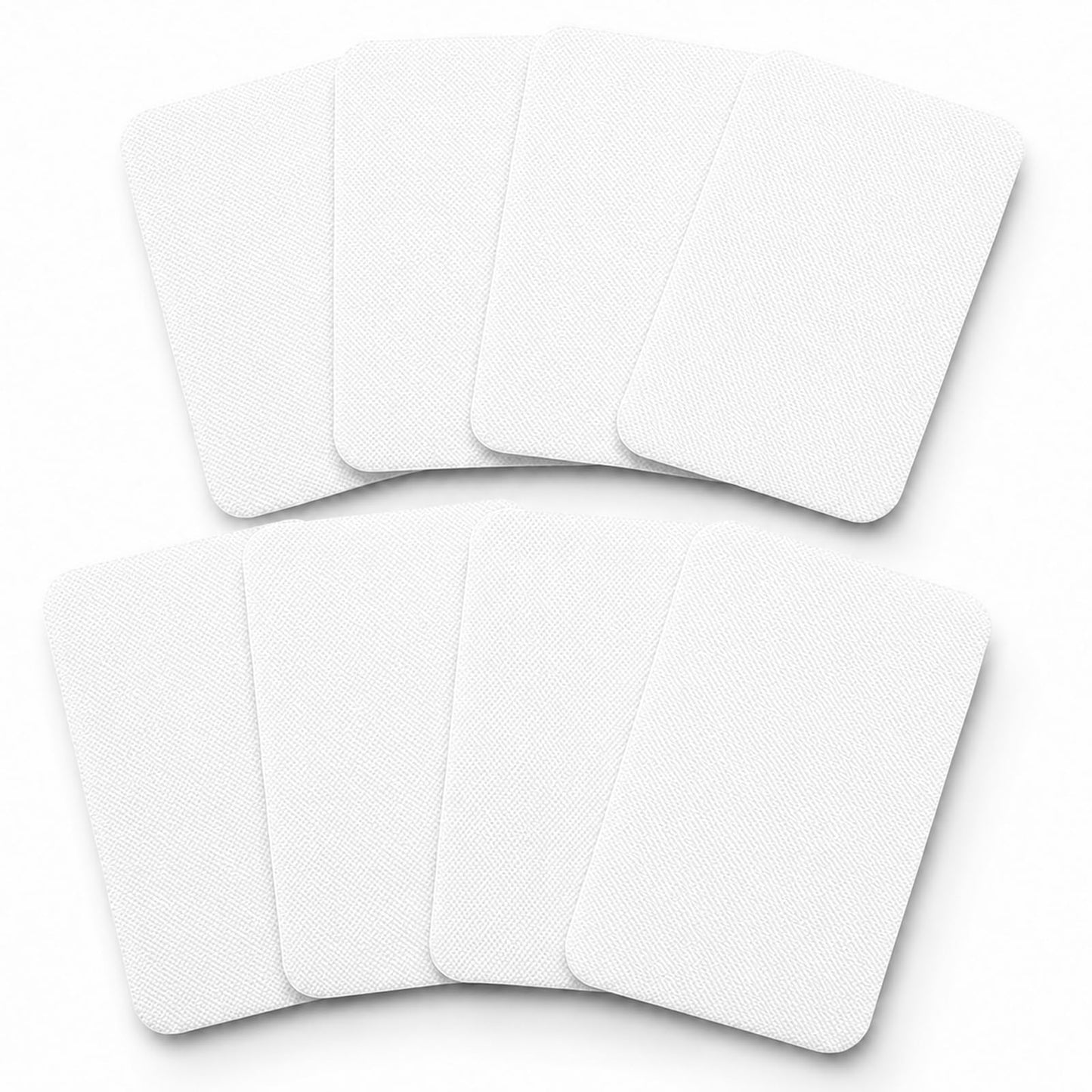 8 Pcs White Iron On Patches for Clothes
