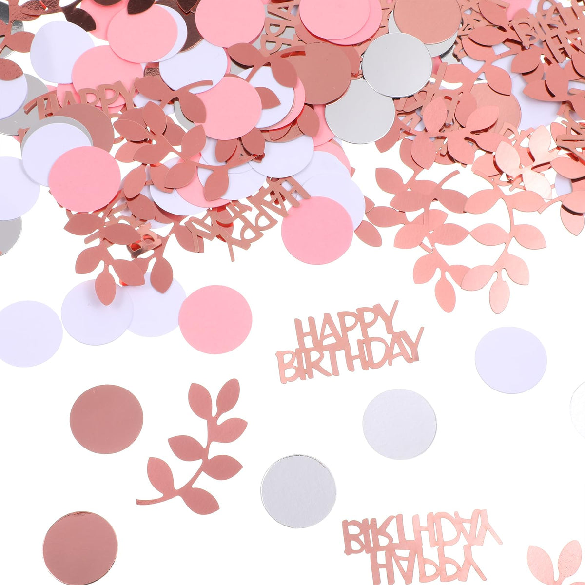 Piriuuo Pack of 200 Confetti Birthday Table Decoration, Happy Birthday