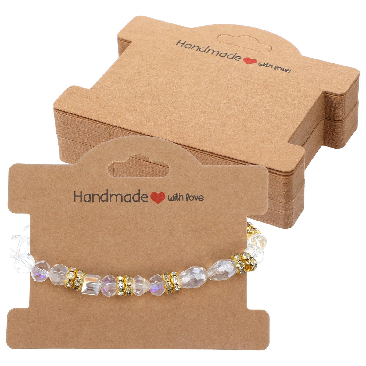 Pack of 50 Bracelet Display Cards Jewellery Display Cards Bracelet