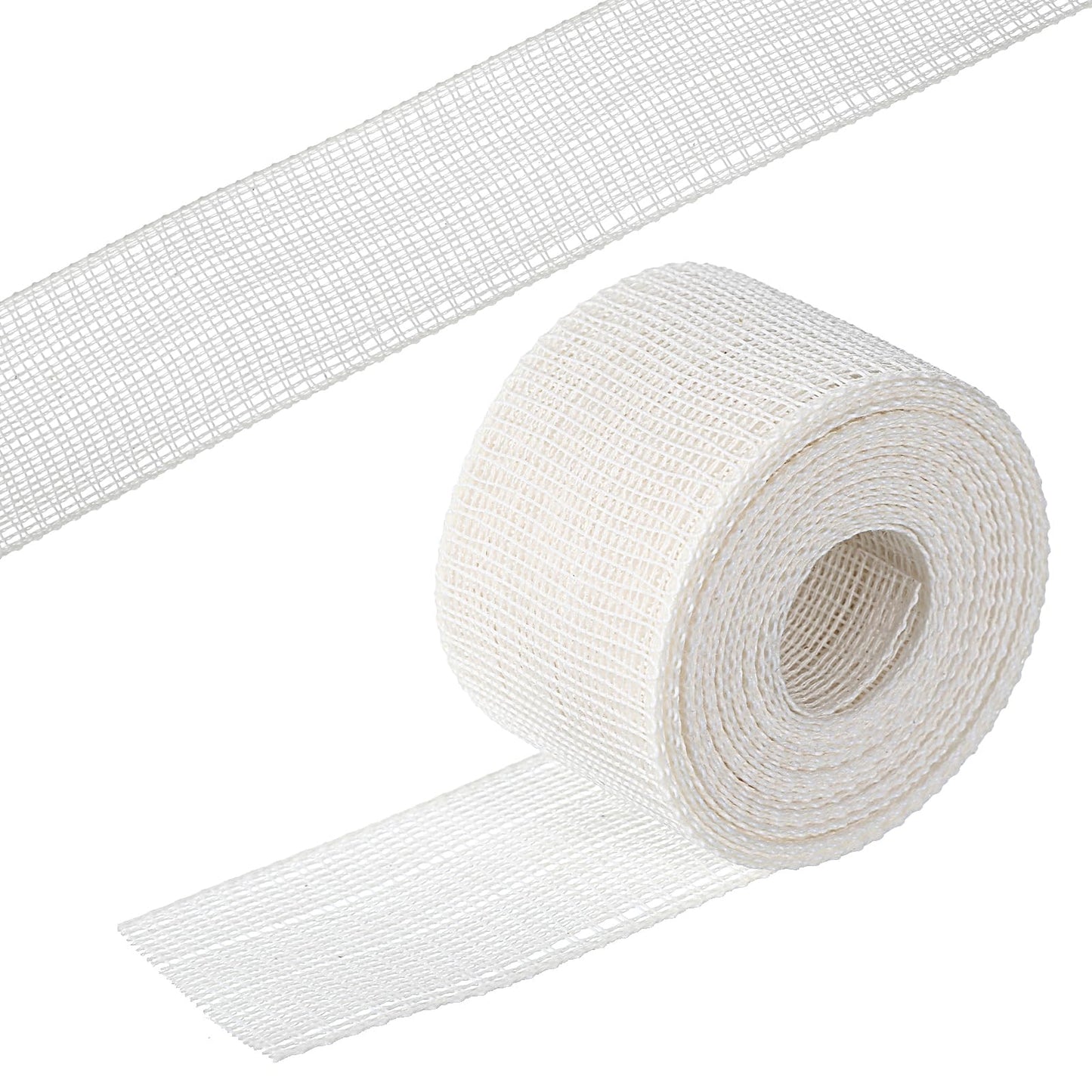 Tweruna 4.4 Yards Fishbone Sewing Tape for Hemming, 1.38 Inch Wide Curtain Hemming Tape for Sewing Narrow Hem and Curved Hem, Fishbone Hems Sewings Guide for Dresses, Wedding Veil Skirt