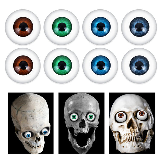 ASTER 8PCS Halloween Eyeballs Halloween Horror Props Halloween Scary Realistic Eyes for Halloween Trick or Treat Party Craft Decoration, Horror Prop Decor
