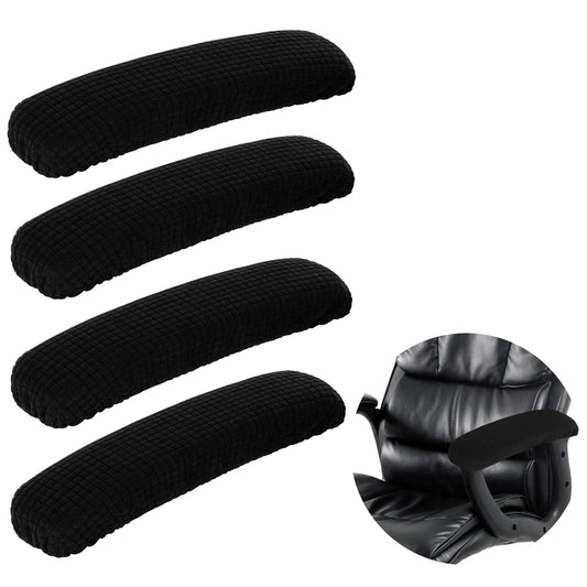 ASTER 4Pcs Office Chair Arm Covers, Armrest Slipcover Stretch Computer Chair Armrest Covers Universal Office Seat Hand Rest Protector Elastic Arm Covers Protectors for Office Chairs