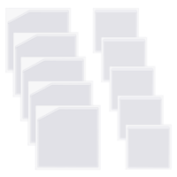 10 PCS Clear Adhesive Pockets, Self Adhesive Planner Pockets, PVC Storage Sleeves, Add Storage Space to Notebooks, Journals Folders, 6 x 6 Inch and 3.5 x 3.5 Inch Corner Pockets (2 Styles)