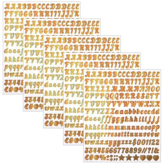 0.5in Gold Small Letter Sticker, 1000 Pcs Self Adhesive Vinyl Letter Stickers Glitter Alphabet Stickers for Scrapbook Crafts DIY Mailbox Labeling Windows Doors