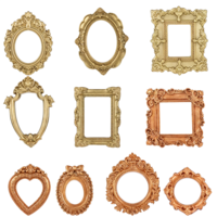 10 PCS Vintage Mini Gold Frames, Tiny Picture Frames, Small Antique Resin Photo Frame for DIY Jewelry Display Holiday Party Photography Wall Hanging Decor