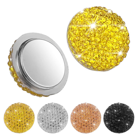 ASTER 4 Pieces Hijab Magnetic Pins - Crystal Hijab Magnets Pins Decorative Pinless Hijab Magnet for Women Multi-Use Colorful Scarf Hijab Small Magnetic Buttons