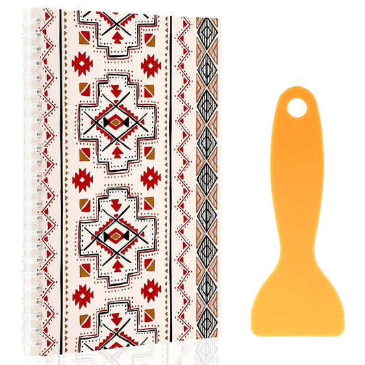 Aster Sticker Collecting Albums, Reusable Sticker Book Collecting Album, A5 Size Release Paper Sticker Storage Book with Plastic Spatula, Blank Sticker Book for Stickers Collection(64 Pages)