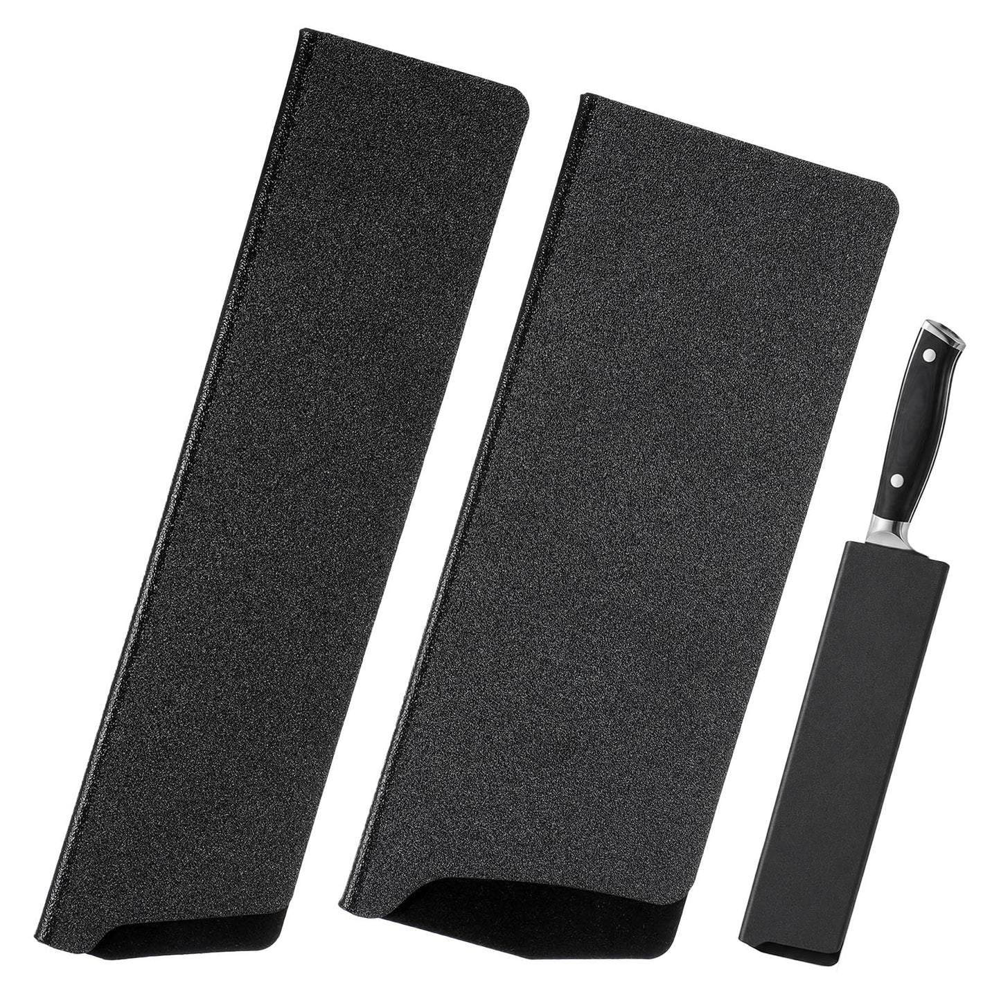 2 PCS Universal Knife Cover, Chef Knife Sheath with Soft Flock‑Lined Inside