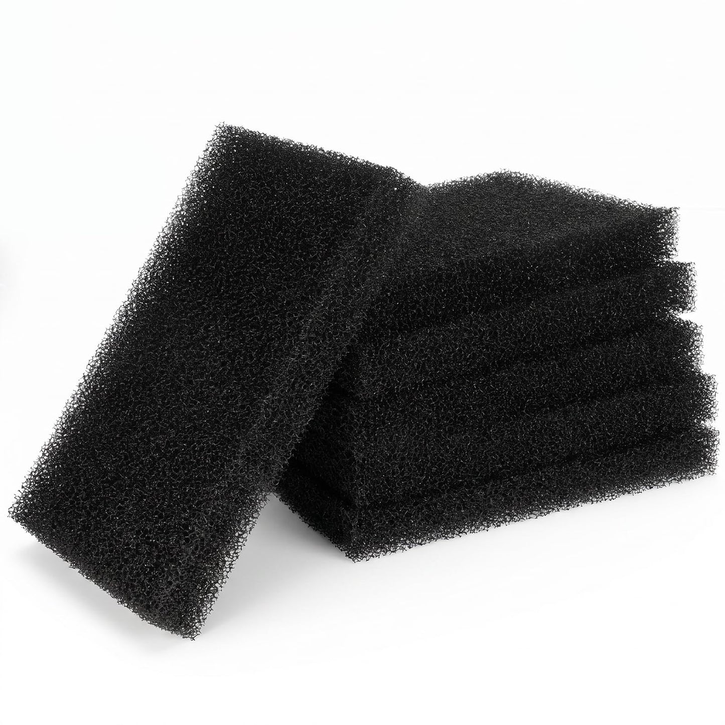Falzqq 6 Pack Aquarium Filter Sponge, 6.3x3.9x0.79in Aquarium Foam Pads