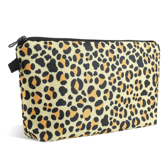 Thinp Small Makeup Bag,Portable Cosmetic Bag Cute Makeup Bag with Zipper Travel Toiletry Bag Makeup Organizer Bag Cosmetic Bags Toiletry Bag for Women Great Gift (Leopard Print)