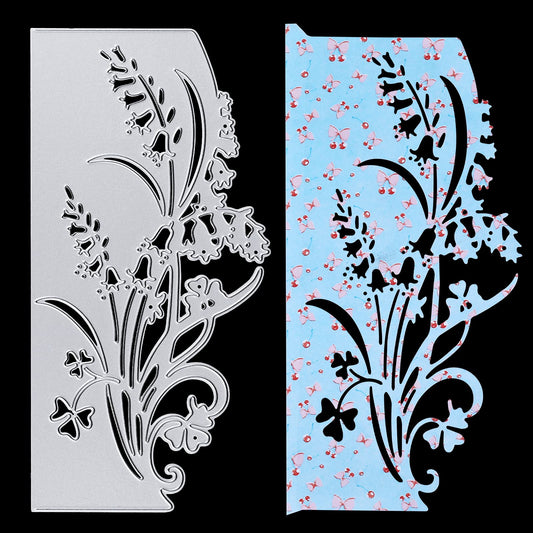 Aster Die Cuts for Card Making,Flower Butterfly Metal Cutting Dies for DIY Scrapbooking Lace Border Edge Carbon Steel Embossing Template Metal Stencils DIY Craft Paper Dies Card Making