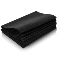10 Pcs Black Felt Sheets, 8" X 12" Soft Felt Fabric, Felts Sheets for Crafts for DIY Crafts Sewing Quilting Project Patchwork