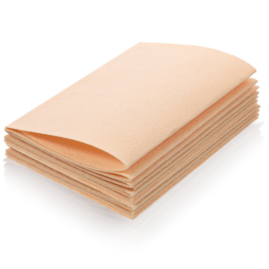 10 Pcs Light Brown Felt Sheets, 8" X 12" Soft Felt Fabric 1.4mm Thick for Crafts, Wool Felts Sheet for Crafts Sewing Quilting Project Patchwork