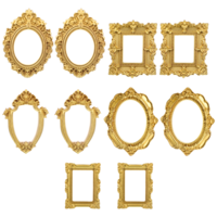 10 PCS Vintage Mini Gold Frames, Small Picture Frames, Tiny Antique Resin Photo Frame for DIY Jewelry Display Holiday Party Photography Wall Hanging Decor