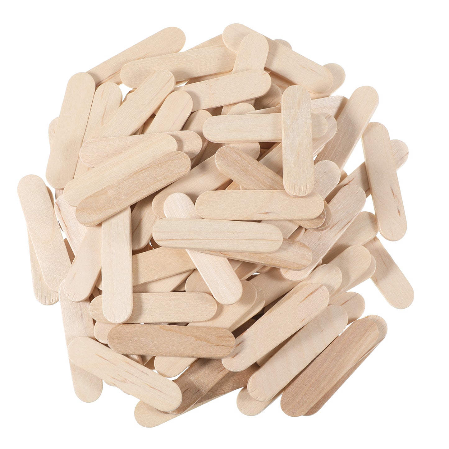 200 PCS Wood Mini Popsicle Sticks, Small Wooden Popsicle Sticks for Crafts, 1.6x0.4 Inch Mini Craft Sticks, Wooden Stick for Classroom Art Supplies, DIY Arts and Crafts, Waxing Supplies