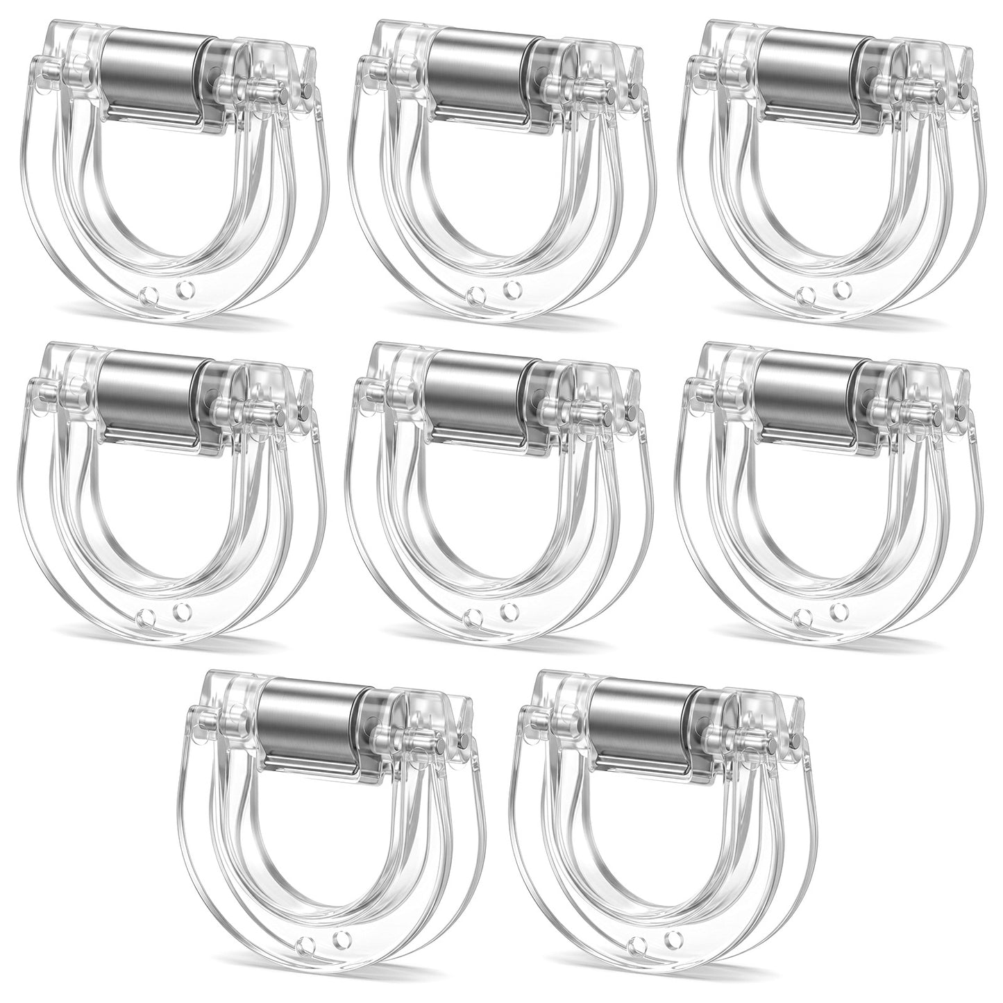 8 Pack Pants Hem Clips No Sew Hemming Shortener Invisible Reusable Fabric Holders Temporary Alteration Tool for Jeans Dress Pants Shirts Adjustable Hem Clips