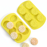 2Pcs Silicone Lemon Molds, 3D Fruit Shaped Molds, Reusable Non-Stick Lemon Ice Cube Tray for Chocolate, Candy, Ice Cream, Pudding, Jelly, Bakeware, Mousse Cakes Baking Supplies