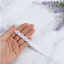 10 Yards Vintage Lace Ribbon, 0.47“ White Crochet Lace Trim, Cotton Lace Fabric for Sewing, Lace Ribbon for Crafts, Gift Package Wrapping, Bridal Wedding Decoration, Scrapbooking Supplies