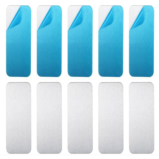 10 PCS Under Cabinet Light Magnetic Strip, Replacement Magnetic Strips with Adhesive Backing, Metal Plates for Motion Sensor Lights, Wireless Under Counter Lights