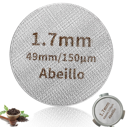 Aster Espresso Puck Screen 49mm, 1.7mm Thickness 150?m Reusable Espresso Filter Screen Food Safty Stainless Steel Espresso Portafilter Filter Basket Professional Barista Tool