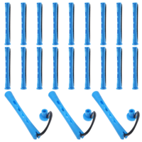 20 PCS Perm Rods for Short Hair, Blue Perm Rods for Curling Hair
