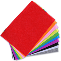 10 Pcs Felt Sheets Soft Felt Squares Soft Craft Sheet Fabric Sheets for Crafts Sewing Fabric Squares Patchwork Nonwoven Supplies for Art Crafts DIY Handcraft (Assorted Color,8" x 12")