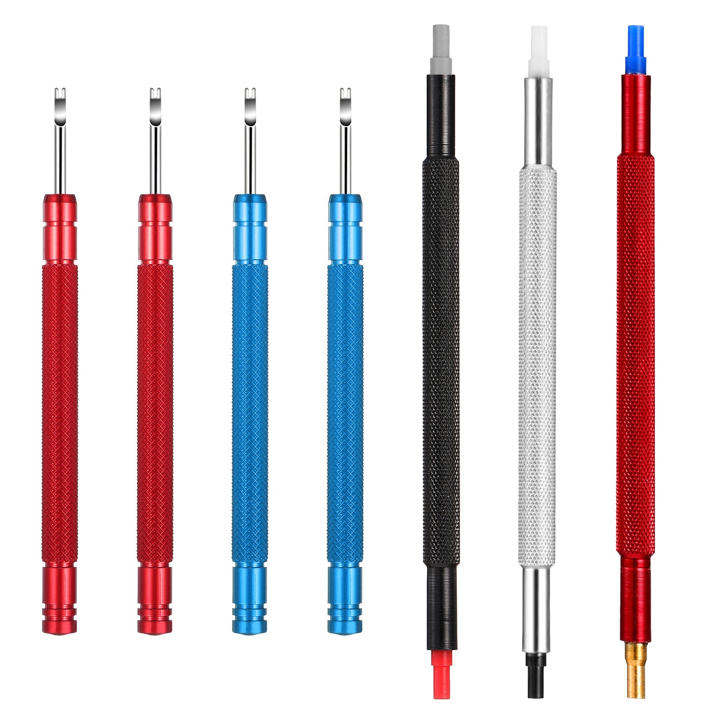 7 Pcs Watch Hands Repair Tool Kit, Watch Hand Removal Tool, Watchmakers Wristwatch Hand Setting Tools, Professional Removal with Hands Pressers Pusher, Removers Lever Minute Second Removals, Puller