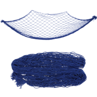 1 Pack Fish Net Decorations for Party, Natural Cotton Fish Net Party Decorations for Pirate Party, Luau Tropical Nautical Beach Table Cover, Nautical Themed Cotton Fishnet Party Accessory (Royal Blue)