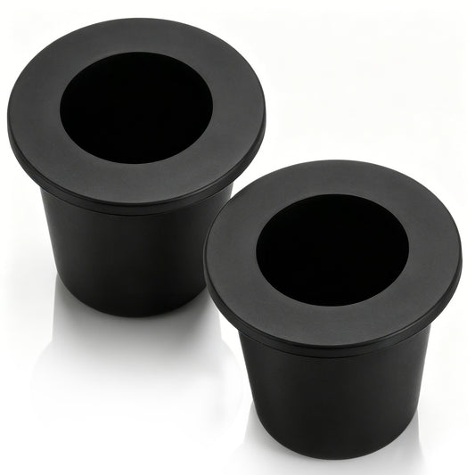 Axafazup 2 Piece Patio Table Umbrella Hole Ring Plug, Silicone Stabilizer Sleeve Cone Wedge for 2 to 2.5 Inch Table Hole and 1.5 Inch Pole Adapter, Black