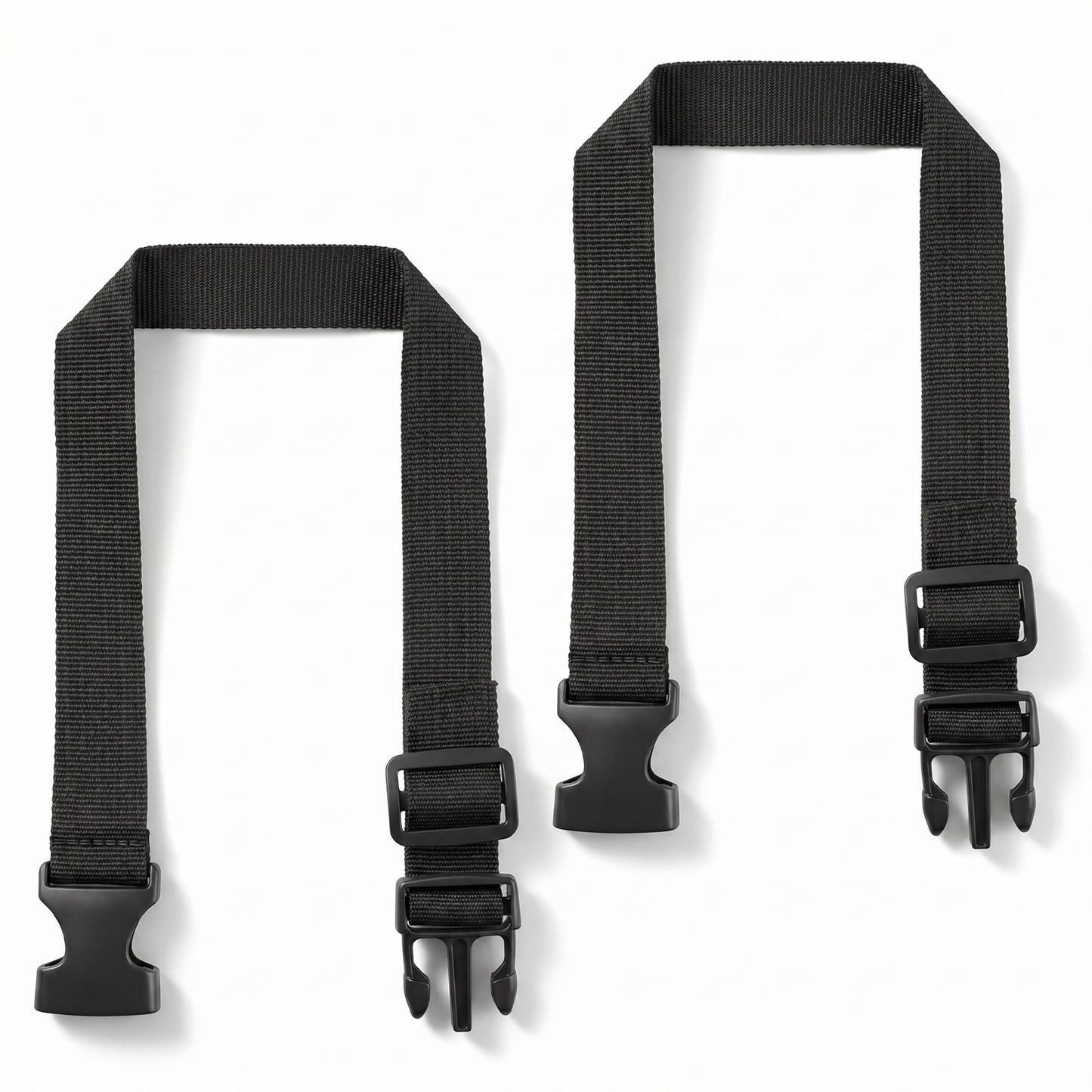 Macuezu 2 Pcs Waist Bag Extension Strap 20 x 0.98 Inch Nylon Belt Bag Extender Strap, Adjustable Backpack Shoulder Straps Extender for Fanny Pack Travel Purse Outdoor Hiking