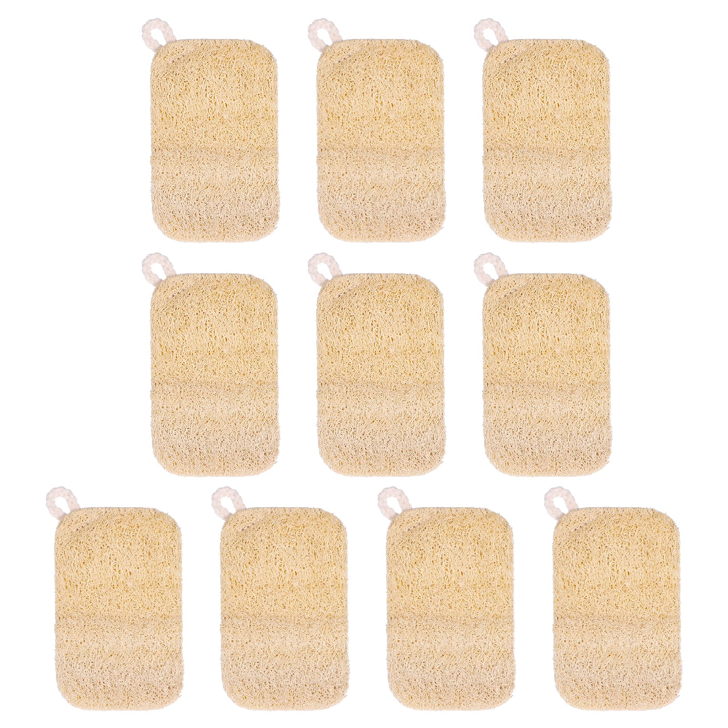 10 PCS Natural Sponges for Dishes, Loofah Dish Sponge for Kitchen Compostable Natural Loofah Sponges