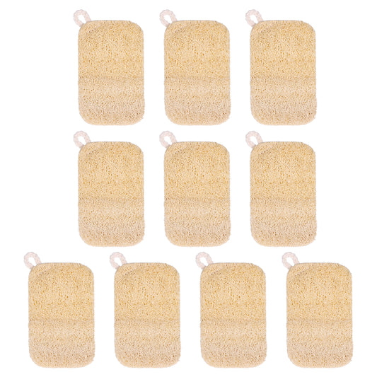 10 PCS Natural Sponges for Dishes, Loofah Dish Sponge for Kitchen Compostable Natural Loofah Sponges