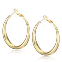 1 Pair 4cm Thick Gold Hoop Earrings for Women, Chunky Hoops Trendy Earring for Women with Thick Gold Hoop Design, Fashionable Chunky Golden Earrings for Daily Wear Gift
